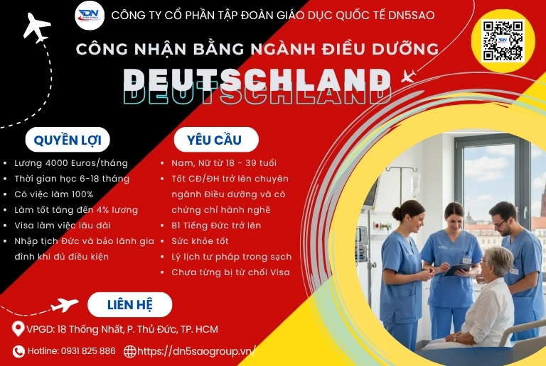 (Du học Đức) Công nhận bằng cấp điều dưỡng