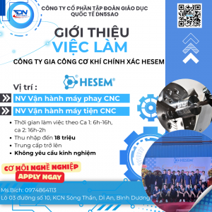 CÔNG TY GIA CÔNG CƠ KHÍ CHÍNH XÁC HESEM