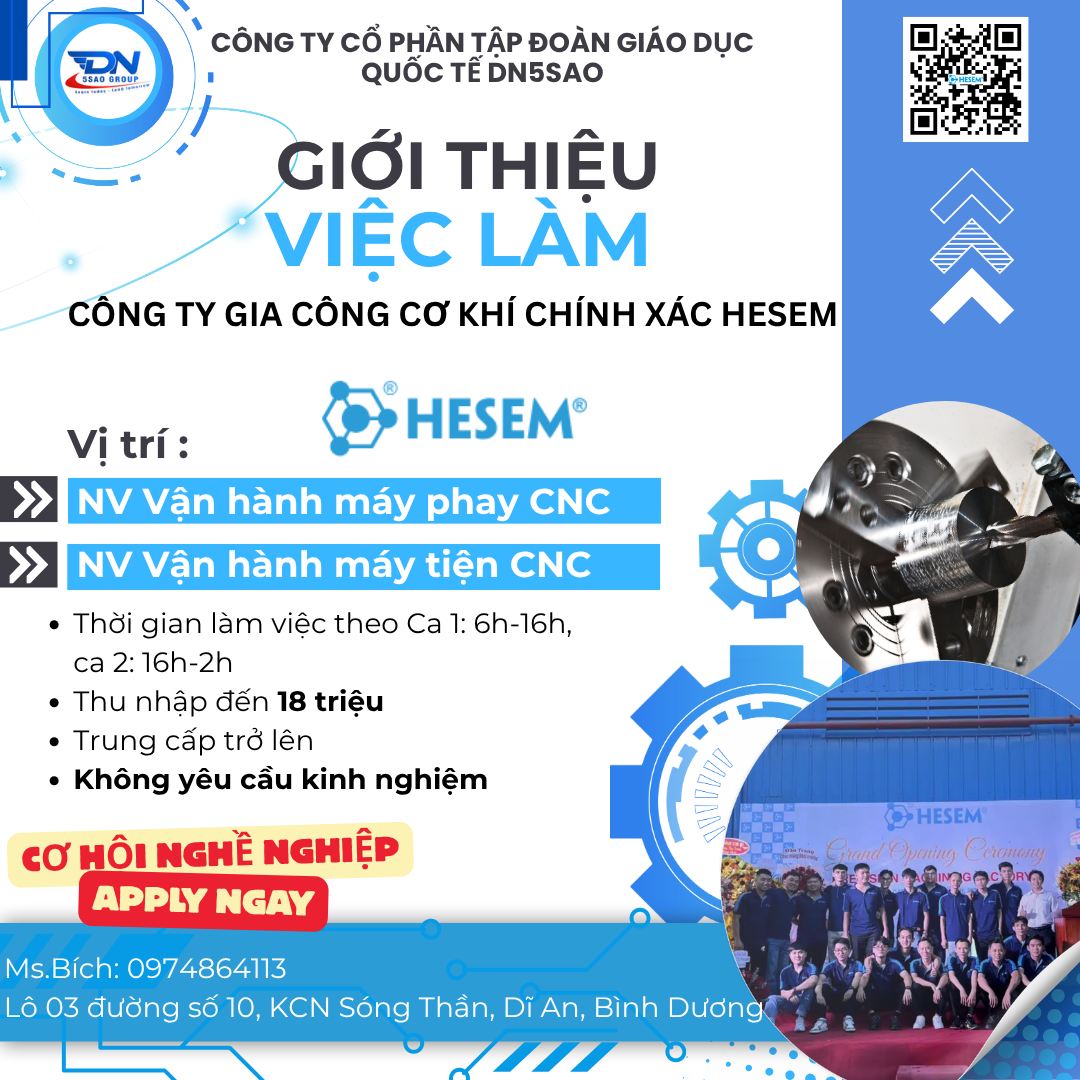 CÔNG TY GIA CÔNG CƠ KHÍ CHÍNH XÁC HESEM