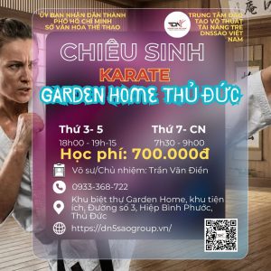 Chiêu sinh KARATE Garden Home Thủ Đức