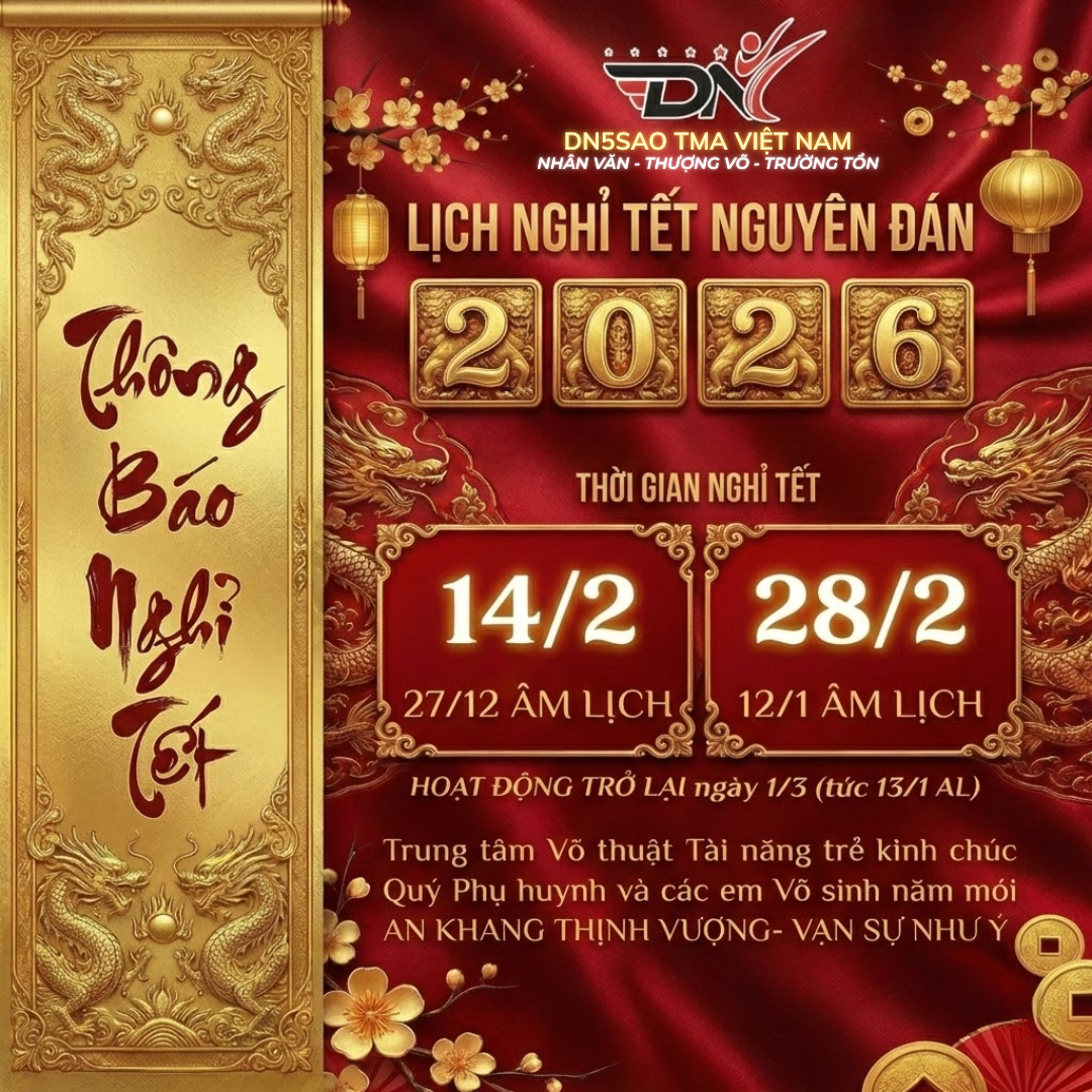 Lịch nghỉ Tết Nguyên Đán 2026 DN5SAO".